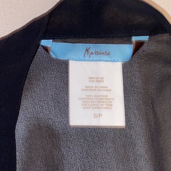 Marciano Sequined and Sheer Long Sleeve Mini Party Dress - Picture 9 of 13